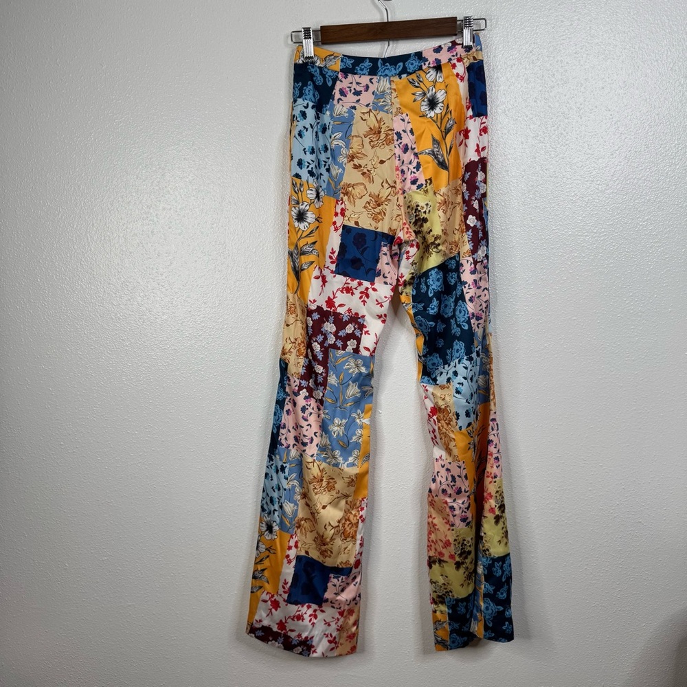 Lyn Around Patchwork Flare Pants Size Xsmall - image 2